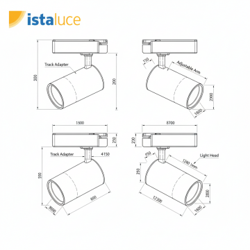 İSTALUCE İST-301 30W MONOFAZE LED RAY SPOT