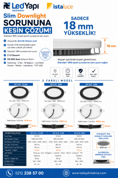 İSTALUCE İST-819 30W PRO SLIM LED DOWNLIGHT