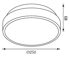JUPITER LC479 LED Bahçe Tavan Armatürü (3000K)