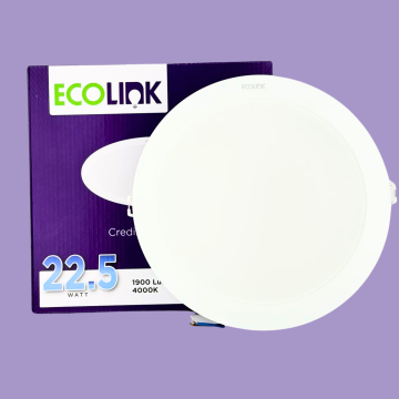Ecolink EDL190 LED18 D200 22.5 Watt sıvaaltı slim downlight