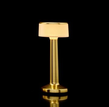 IMAGILIGHTS GOLD OPAL CYLINDER ŞARJLI DEKORATİF MASA LAMBASI