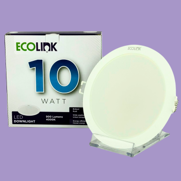 Ecolink EDL190 LED8 D125 10Watt slim downlight