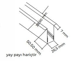 48V MAGNET SIVA ALTI YAYLI RAY 1 METRE