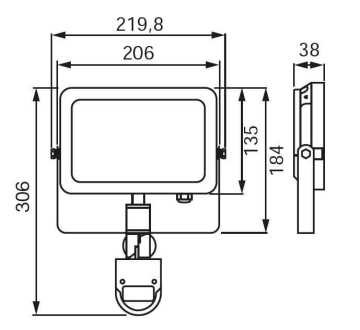 JUPITER LP412 20W Sensörlü LED Projektör (6500K)