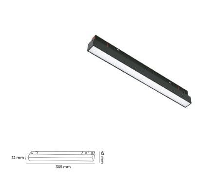 48V MAGNET  10 W LİNEER SPOT